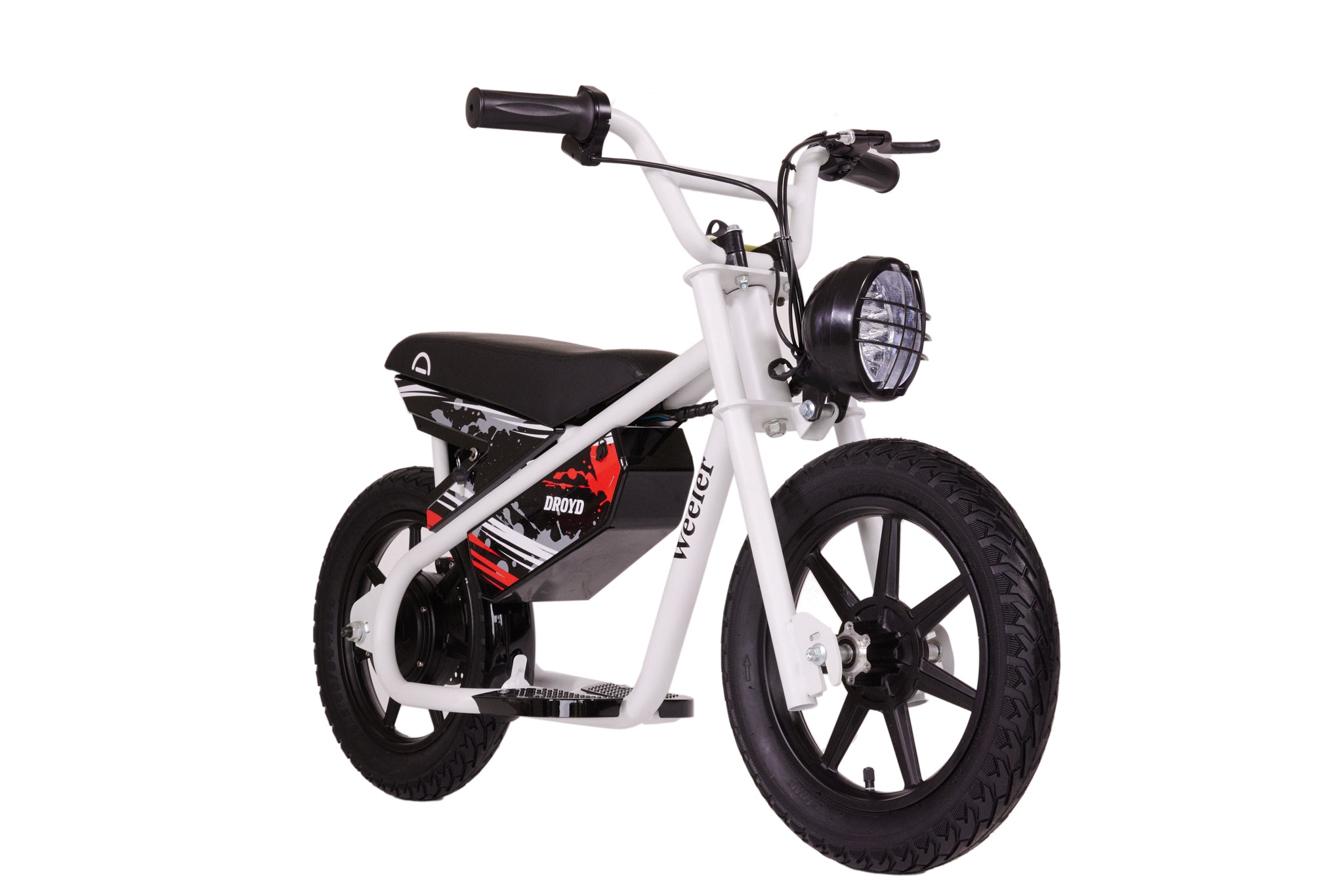 Weeler white product front corner view