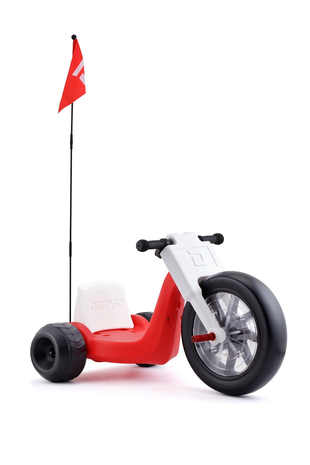 Romper product front view with red flag